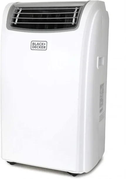 14,000 BTU Portable Air Conditioner with Heat Function – White Unit with Remote Control