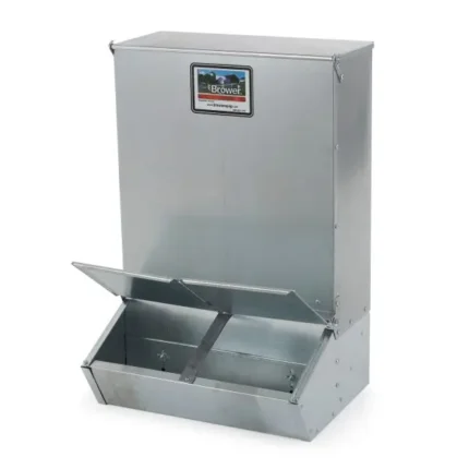 3.7-Bushel Dual-Door Hog Feeder – Livestock Supplement Dispenser for Up to 8 Hogs