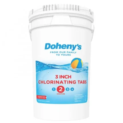 3-Inch Chlorine Tablets — 50-Pound Bulk Pack for Pool Sanitization