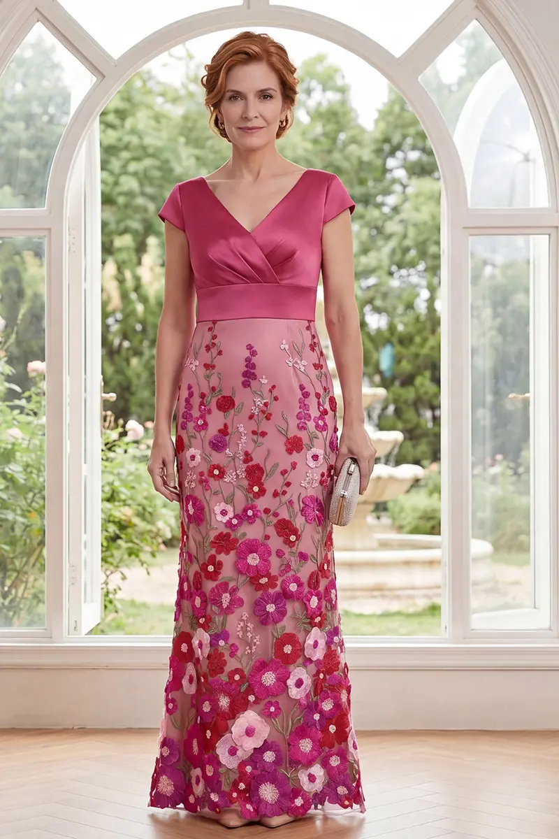 fuchsia-v-neck-floral-mother-of-the-bride-dress-mermaid-silhouette-cap-sleeves-1-01-2.webp