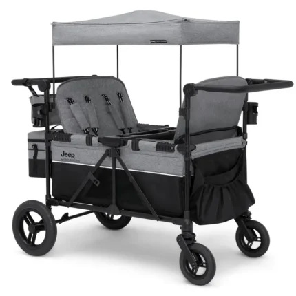 Wrangler Deluxe 4-Seat Stroller Wagon – All-Terrain Push-and-Pull Design